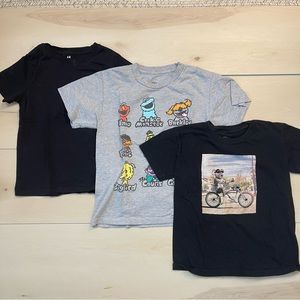 Bundle of boys short sleeve tees t-shirt Sesame Street H&M 6 6x 7 streetwear